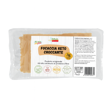 Focaccia Keto Croccante 75g . 1 Heracles Nutrition - Acquista online