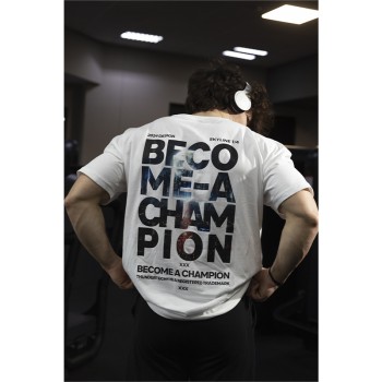 Oversize Sportswear "Become A Champion" Limited Edition Skyline 1/4 1 2 Heracles Nutrition - Acquista online