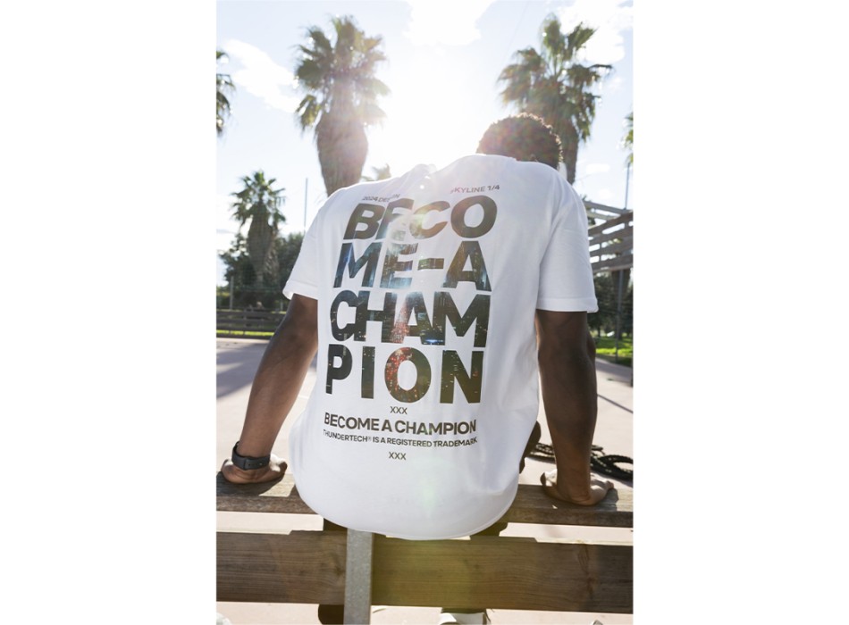 Oversize Sportswear "Become A Champion" Limited Edition Skyline 1/4 2 4 Heracles Nutrition - Acquista online